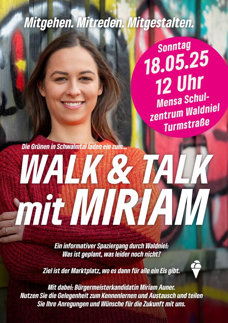 Walk & Talk mit Miriam: Mitgehen. Mitreden. Mitgestalten.